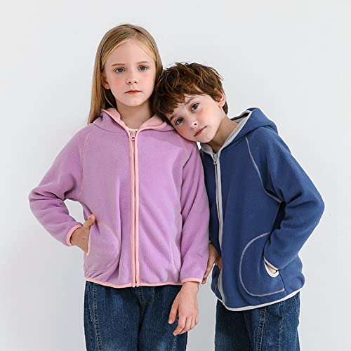 Boy Girl S𝐡erpa Hoodies Fuzzy Fleece Comfortable Warm Hoody Coats Toddler Lightweight Casual Jacket with Pokets3