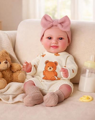 BABESIDE Baby Doll 12 Inch Realistic Lightweight Doll for Dress-Up Play