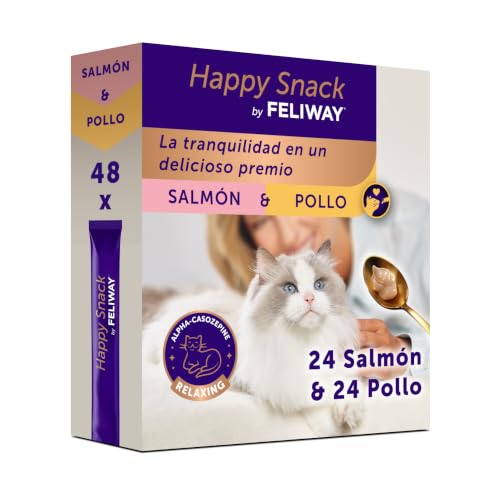 FELIWAY Happy Snack Pack Ahorro Surtido Sabor a Pollo y Salmón para Gatos