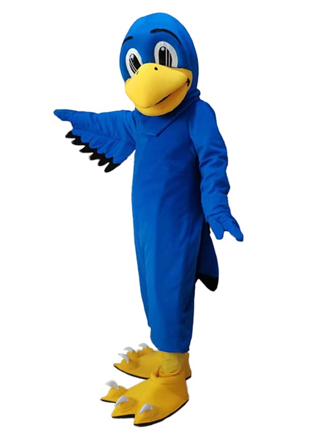 New Blue-and-White Hawk Birds Suit Animal Mascot Costume Party Carnival Costumes