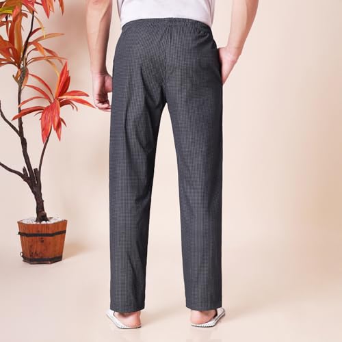 Image of Urban Scottish 100% Cotton Comfortable Men's Lounge Pants Leisure-Wear with an Elastic Waist-Band and Regular Fit -Machine Washable Stay at Home Pyjama - Expert Featuring A Plush to The Touch Feel