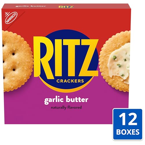 Image of RITZ Garlic Butter Crackers, 12-13.7 oz Boxes