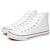 yageyan Men’s High Top Canvas Sneakers Fashion Lace up Walking Shoes Casual Classic