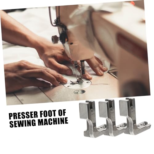Set de 3 pies prensatelas para máquina de coser acero inoxidable miniatura 5