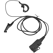 G Shape Earpiece with Mic Compatible for Motorola Radios APX-8000 7000 4000 XPR-7350e 7580e 7380e 7550 7350 APX6000 APX7000 APX8000 XPR7550 XPR7550e, APX-6000 XPR-7550e Earpiece Headset