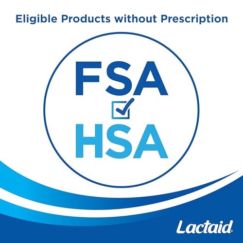 Image of Lactaid Fast Act Lactose Intolerance Relief Caplets, Lactase Enzyme to Prevent Gas, Bloating and Diarrhea Due to Lactose Sensitivity, Single-Serve Supplements for Travel and On-The-Go, 60 Count