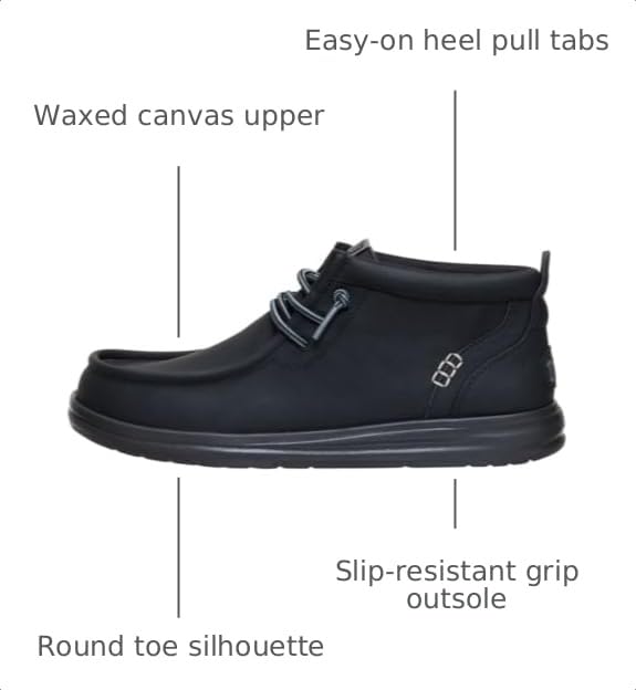 Image of HEYDUDE mens Wally Mid Gripr Classic