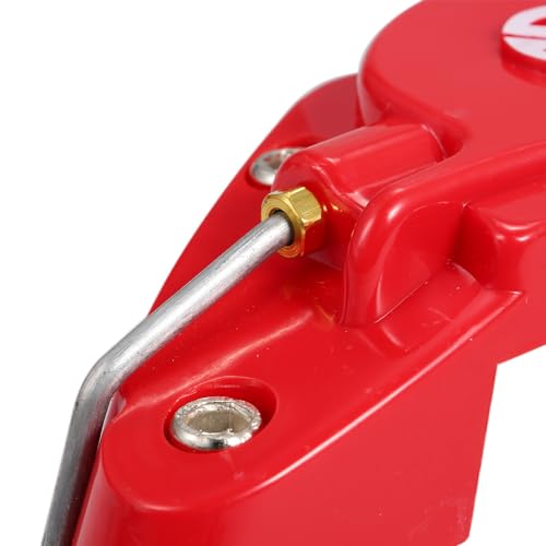 Brake Caliper Cover,4PCS 3D Universal Red Style Car Disc Brake Caliper Covers Front & Rear Car Caliper Cover