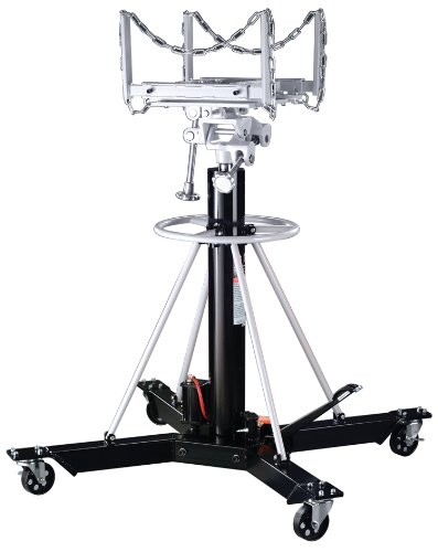 Omega 42001 Black Telescopic Transmission Jack - 1 Ton Capacity