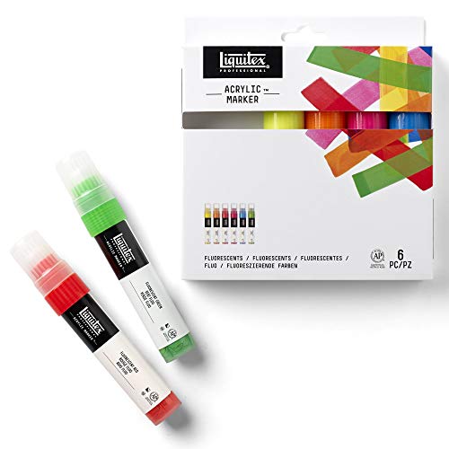 Liquitex Professional Paint Marker Set, 6 Piece, Fluorescents by Liquitex - Image 2