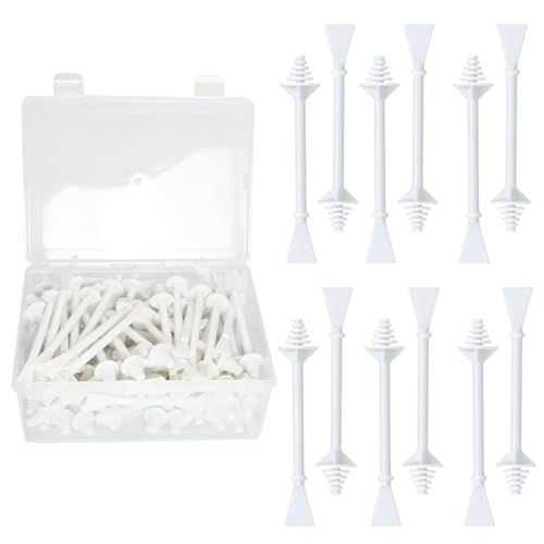 80Pcs Nose Wax Sticks, Hair Wax Applicator with Disposable Spatulas for Nostril Cleaning, Ear Face Hair Removal for Men Women, Painless