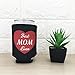 Tainada Neoprene Beer Beverage Drink Can Bottle Coolie Cooler Insulators Sleeve Cover Huggie Holder (2 pcs,Double Sided Printing) with One Coaster, Great Mother’s Day Gift (Best Mom Ever Black)