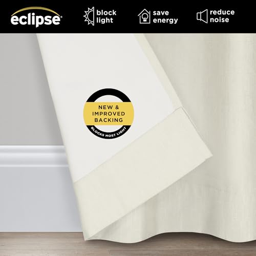Rideaux occultants thermiques bleu Eclipse Kendall isolant phonique - 4