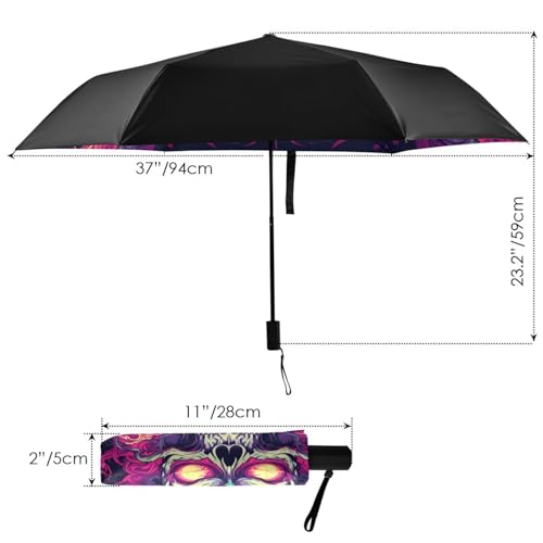 Parapluie pliant Fired Cool compact avec protection UV et solaire optimale