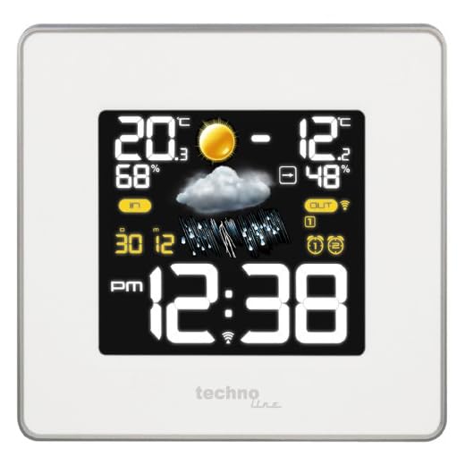 Technoline WS 6440 PREMIUM Wetterstation, weiß