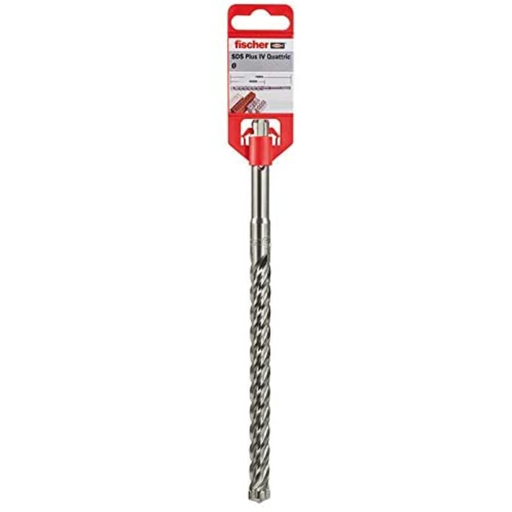 Fischer Quattric II 12/260/310 SDS Plus Four Flute Drill Bit and Rotary Hammer 549939