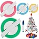 Pompom Maker,4 PCS Pompom Maker Set,Pompon-Bastelsets,Kunststoff Pompom Maker Set,Fluff Ball Weaver Maker DIY Needle Crafts,mit 1 Schere,DIY Pom Pom Maker Fluff Ball Stricken Wolle Garn Werkzeug