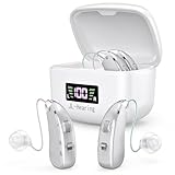 JL-Hearing Sound-Verstärker mit Rauschunterdrückungsfunktion,einfach zu bedienen, USB-Ladung (Silber)