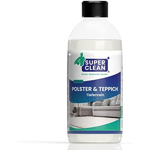 SUPER CLEAN Polster und Teppich Tiefenrein Polsterreiniger Konzentrat für alle Arten von Polstern, Teppichböden, Autositzen, Sofa oder Couch Inhalt: 500 ml Cover