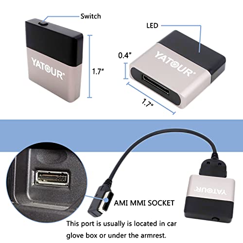 Adaptador de Música Bluetooth para Auto Compatible MMI miniatura 3