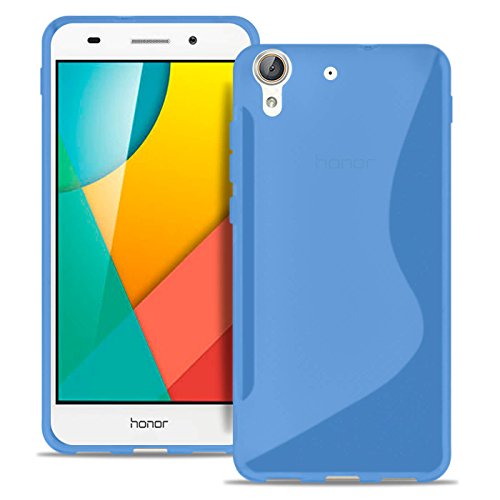 United Case Caja del Teléfono Celular En Azul para Huawei Y6II Compact El | Estuche Ultra