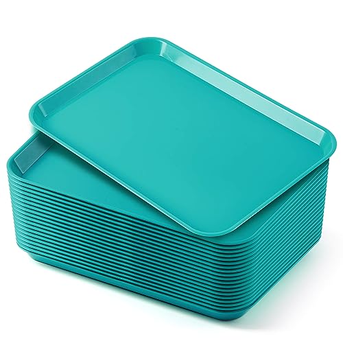JMU 20 Pcs Teal Dental Procedure Trays Flat Trays Size B 13.25" X 9.75"