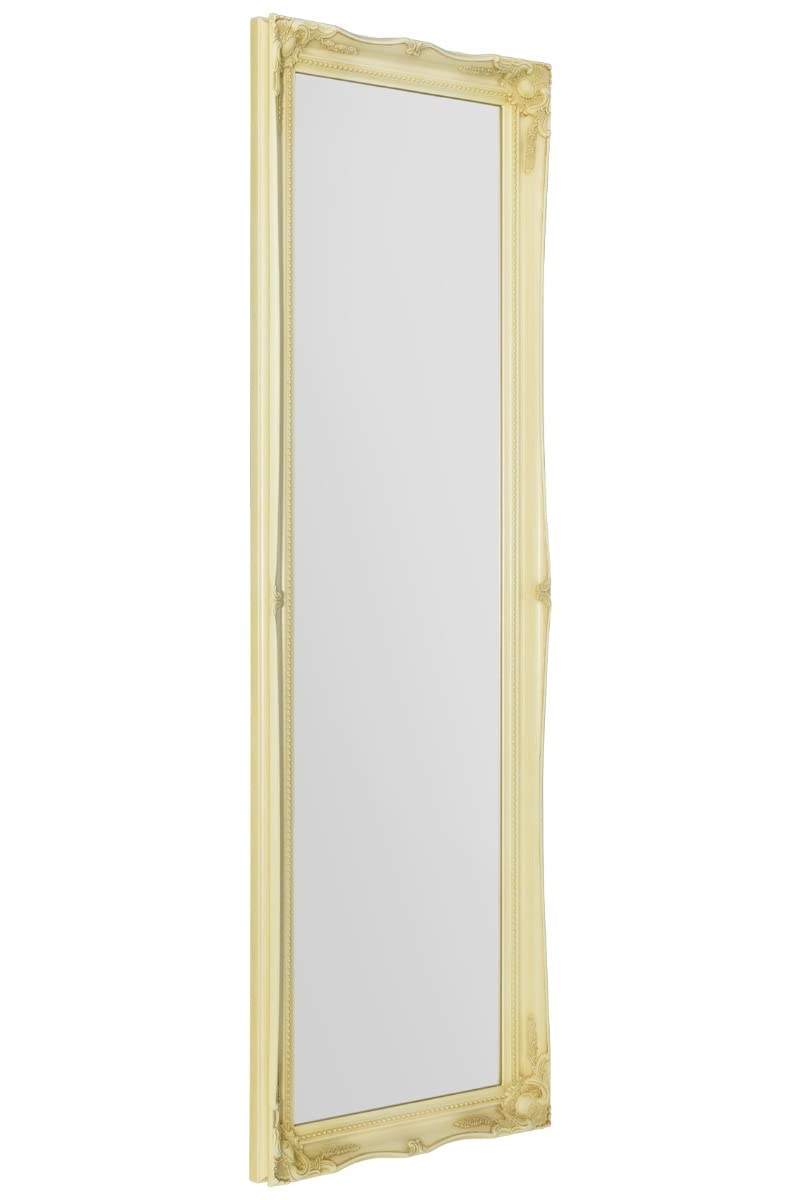 Mirroroutlet Ivory Full Length Shabby Chic Tall Cream Wall Mirror: 122 X 41Cm,