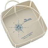 Platzsparend zusammenfaltbar HUNTER LIST Silikon Falt-Reisenapf, 15 x 12 x 5 cm, beige