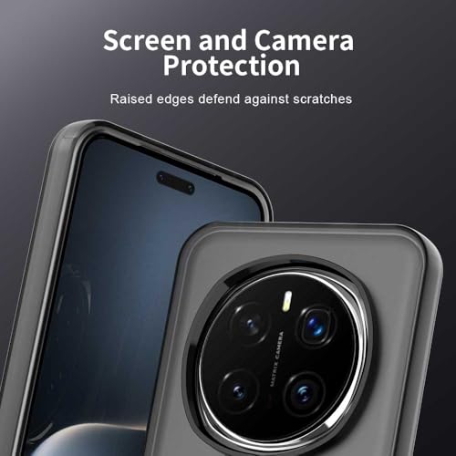 Image of CaseNuvo for Honor Magic7 Pro 5G Case PC+TPU+PET Matte Anti-Drop Phone Back Cover - Black