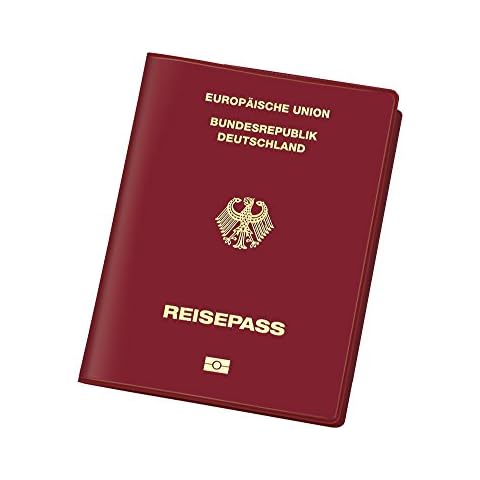 VELOFLEX 3259800 - Document Safe Hülle, Reisepasshülle, RFID/NFC-Schutz, Schutzhülle, 100 x 135 mm, weinrot Cover