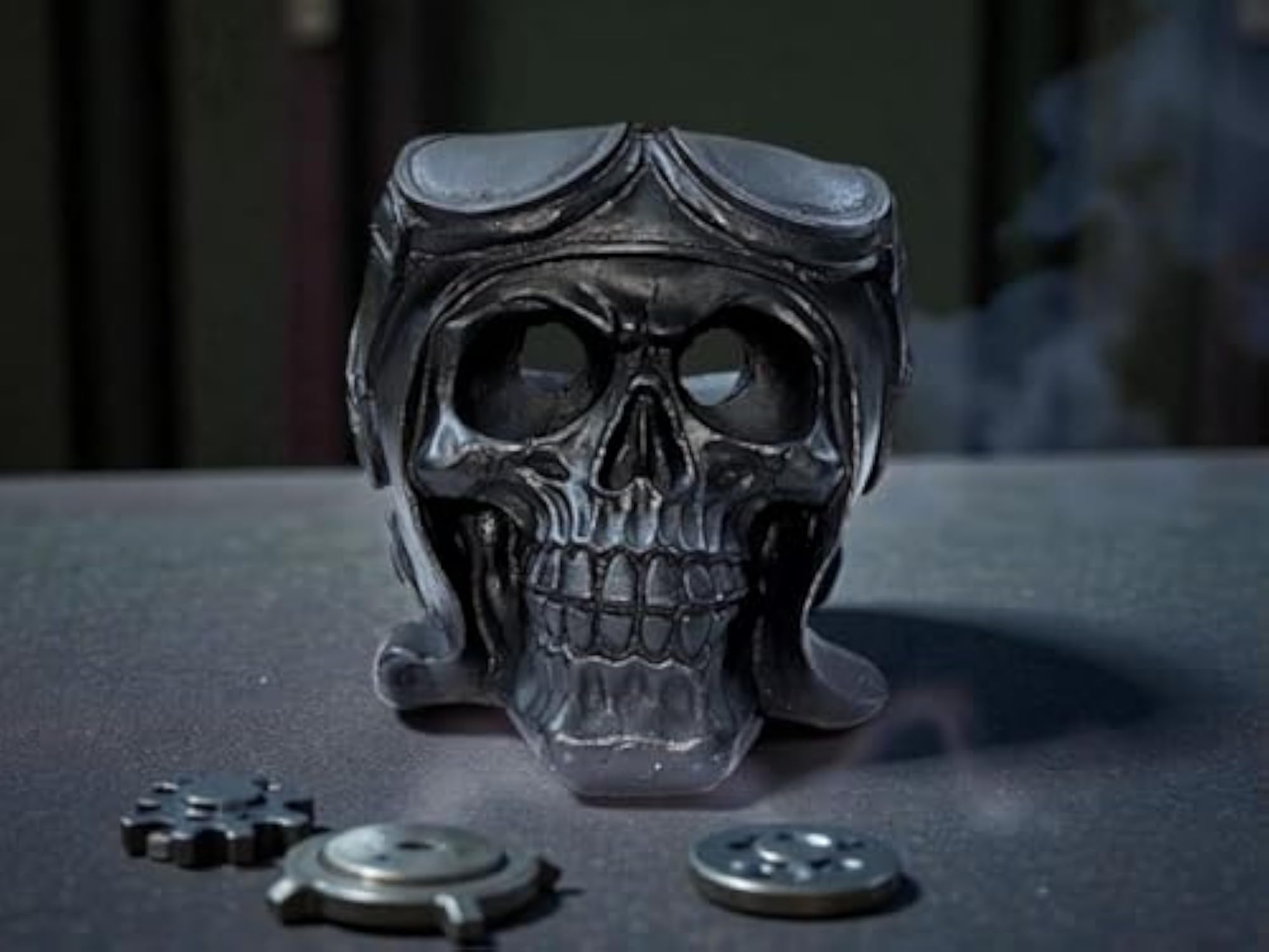 Gothic Decorative Skull Cigarette Ashtray for Home and Office