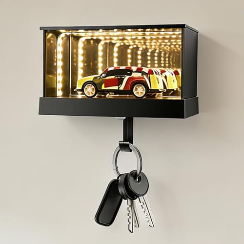 Gancho para llaves de garaje interior con molde de coche para pasillo y hogar 4
