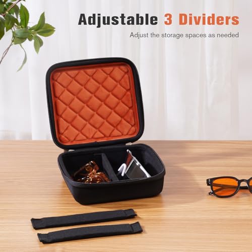 Image of ProCase Hard Shell Travel Sunglasses Organizer, Portable Multiple Glasses Case for Travelling