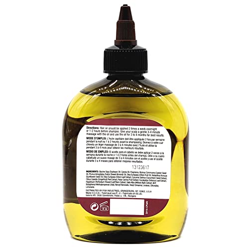 Difeel 99% Natural Premium Hair Oil - Pro-Growth Castor Hair Oil 7.1 Oz. - Natural Castor Oil For Hair Growth #TOP5