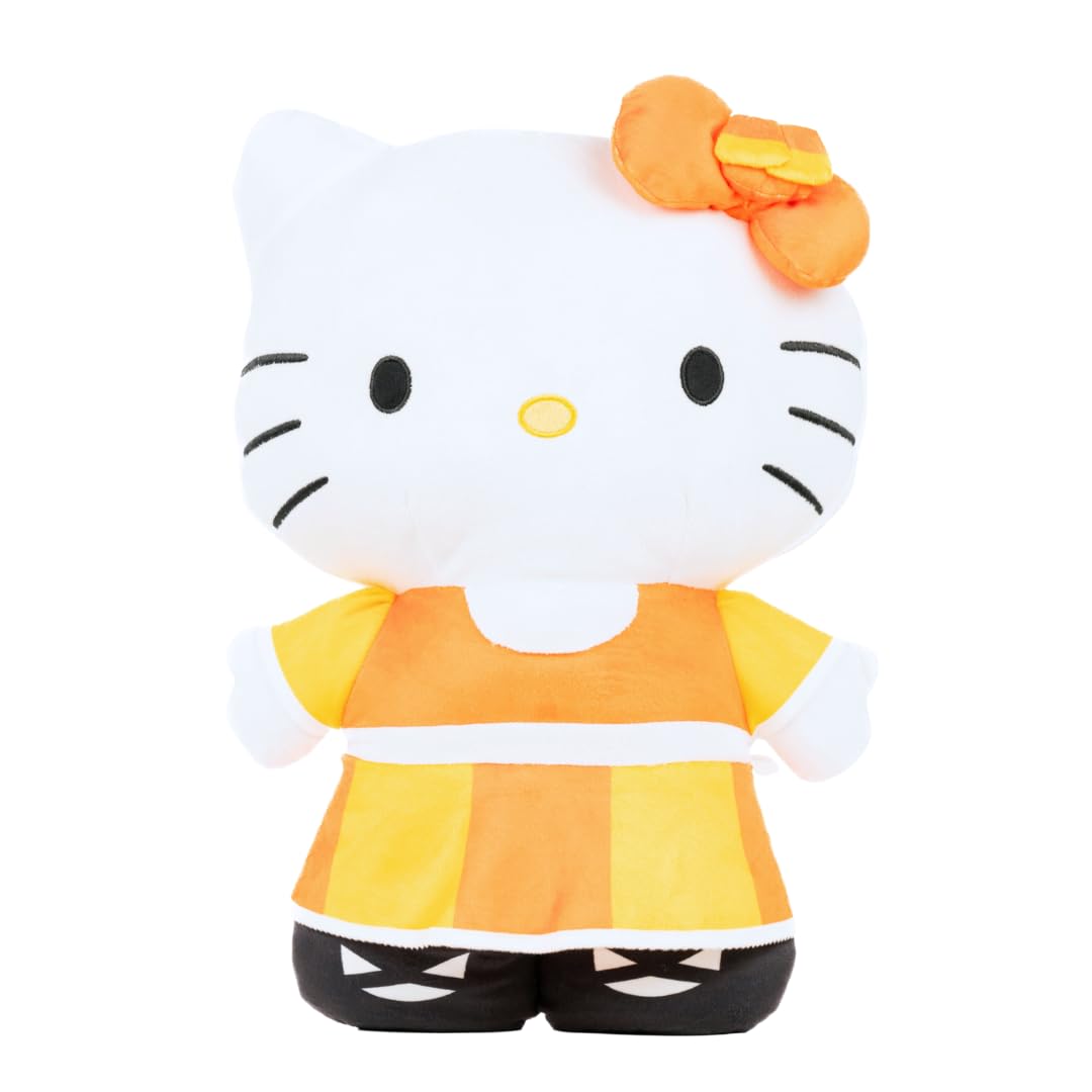Hello Kitty Halloween Candy Corn Bedding Super Soft Cozy Decorative Cuddle Pillow, (Officially Licensed Product) By Franco Collectibles