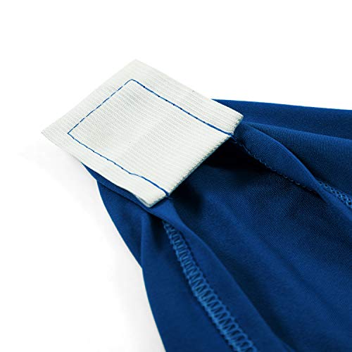 Image of Peomeise 2PCS 6FT Spandex Table Cover Rectangular Stretch Spandex Tablecloth (Royal Blue,6FT)