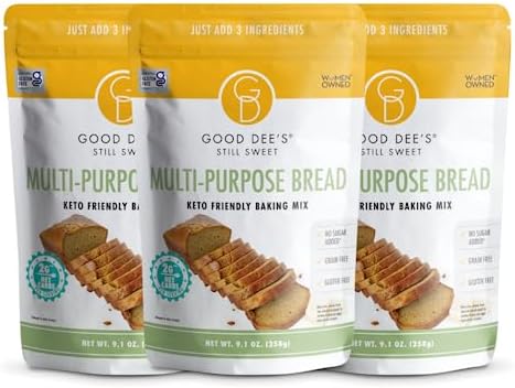 Good Dees Low Carb Baking Mix, Multi-Purpose Keto Bread Mix, Keto Baking Mix, Gluten Free, No Sugar Added, Grain-Free, Dairy-Free, Diabetic | Pack of 3