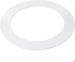 5 PK White Goof/Trim Ring for 5/6 inch Recessed Can Lighting Down Light, Outer Diameter 8 inches, Inner Diameter 5.8 Inches