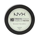 NYX Professional Makeup High Definition Finishing Powder, Gepresstes Puder, Perfektionierte Haut, Mattes Finish, Ölabsorbierend, Vegane Formel, Farbton: Mint Green
