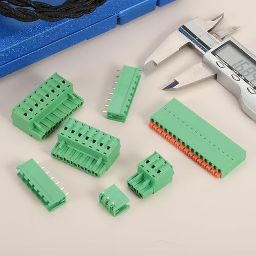 Conectores de bloque de terminales de tornillo de 3 pines 5.08mm MECCANIXITY para PCB 20 unidades 6