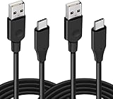 [Carga Rápida y Sincronización de Datos]: Cable USB C certificado de 3M que garantiza la seguridad cuando juegas. Fabricado de acuerdo con las especificaciones de USB Type-C versión 1.1. Resistencia pull-up estándar de 56 kΩ, cable de datos de 28 AWG y cable de alimentación de 21 AWG incluidos, lo que garantiza una carga segura y rápida a un máximo de 2 A para los controladores. Proporciona velocidades de transmisión de datos por cable de hasta 480 Mbps, protege su controlador y adaptador.