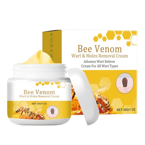 Crema Reparadora De Veneno De Abeja, 30gCrema Para Eliminar Manchas, Eliminador De Marcas En La Piel De Veneno De Abeja, Crema Tratamiento Verrugas Y Lunares Veneno Abeja Para Todo Tipo De Piel