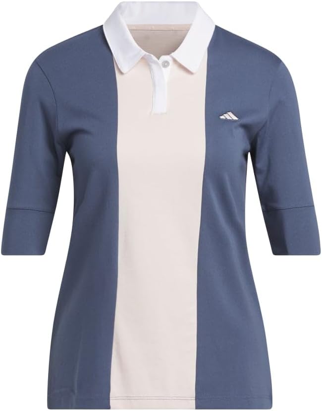adidas Women's Go-to Stripe Short Sleeve Polo Shirt