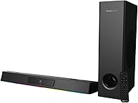 Vista 1 de Creative Sound Blaster Katana V2X 5.1 Barra de sonido multicanal para juegos con subwoofer compacto, potencia máxima de 180 W, diseño de 5