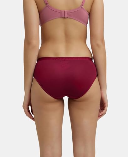 Image of Jockey 3001 Women High Coverage Super Combed Cotton Elastane Stretch Hipsters with Ultra Soft Exposed Waistband (Pack of 3, Colors & Prints May Vary)