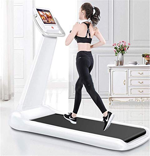 Image of Innovative High-Speed Folding Treadmill, Digital Folding Treadmill Intelligent Electric Treadmill for Jogging and Jogging for Home Fitness Equipment Fitness, White