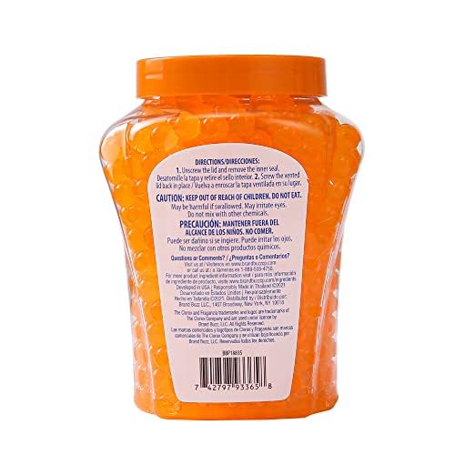 Image of Clorox Fraganzia Crystal Beads Air Freshener, Long Lasting Room Deodorizer and Odor Eliminator Gel Beads to Freshen Home, Car, or Office, Island Escape Scent, 12 Fl Oz (Pack of 12)