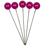 Corderie Italiane 006042617 Deko-Nadeln, Durchmesser: 10 x 50 mm, 50 Stück, Fuchsia