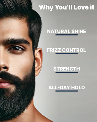 Image of ALL MAN Fuzz Fixer Beard Styling Paste, Strong Hold Cream Wax, With Mango Butter & Milk Protein for Strong Hair | Pack of 2 | 100g