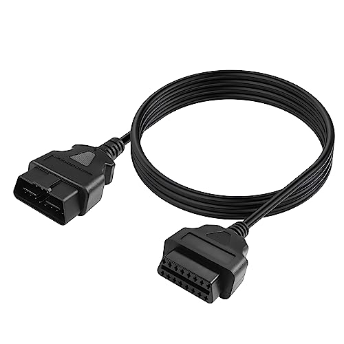 YACSEJAO 16 Pin OBD2 Extension Cable OBD II Male to Female Car Diagnostic Extender Adapter for OBD2 OBD Scan Tool Scanner OBD2 Vehicles, 1.5M